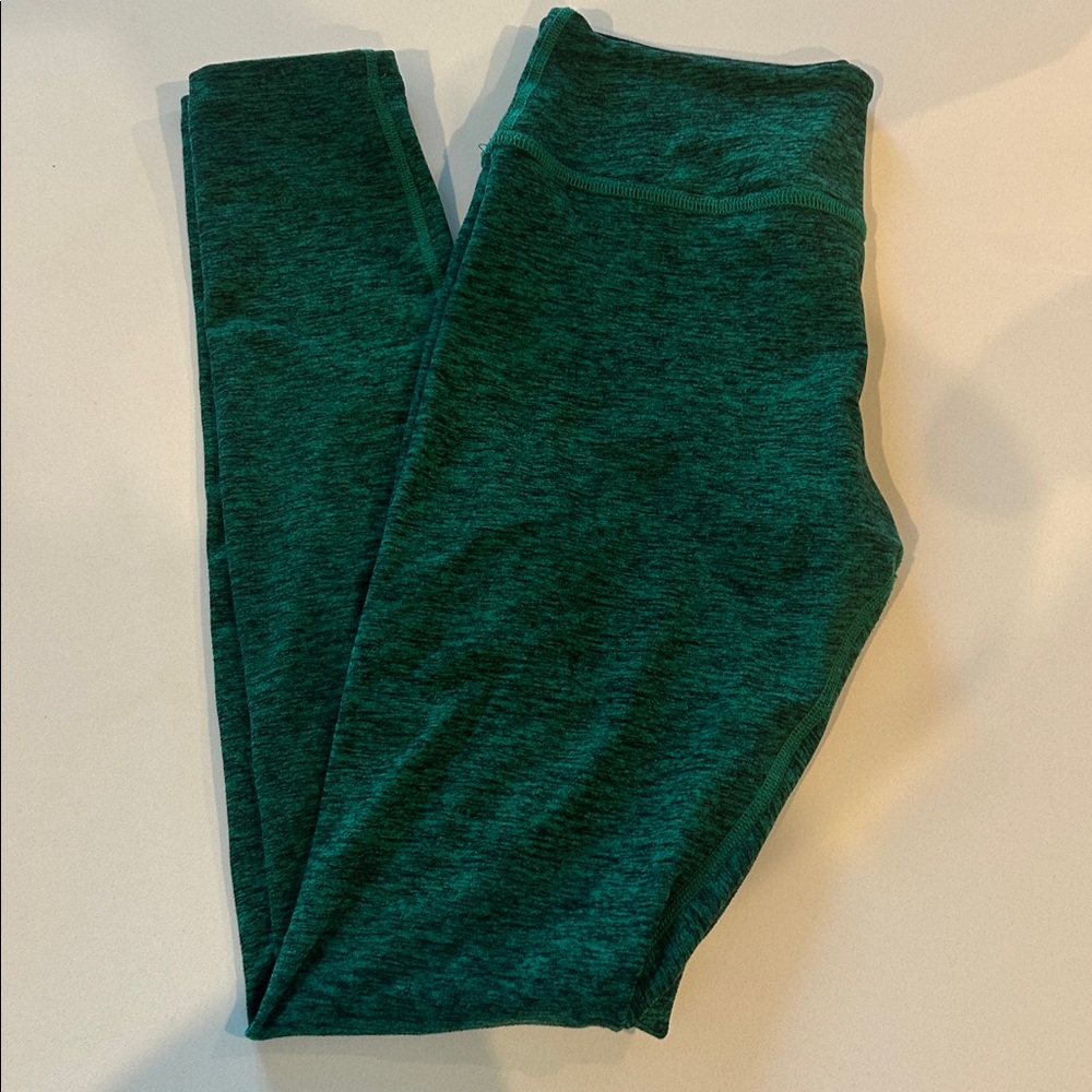 Beyond Yoga Heathered Green Leggings